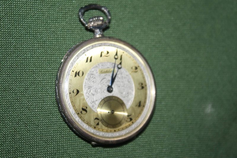 Very thin vintage Swiss made 900 silver case pocket watch
