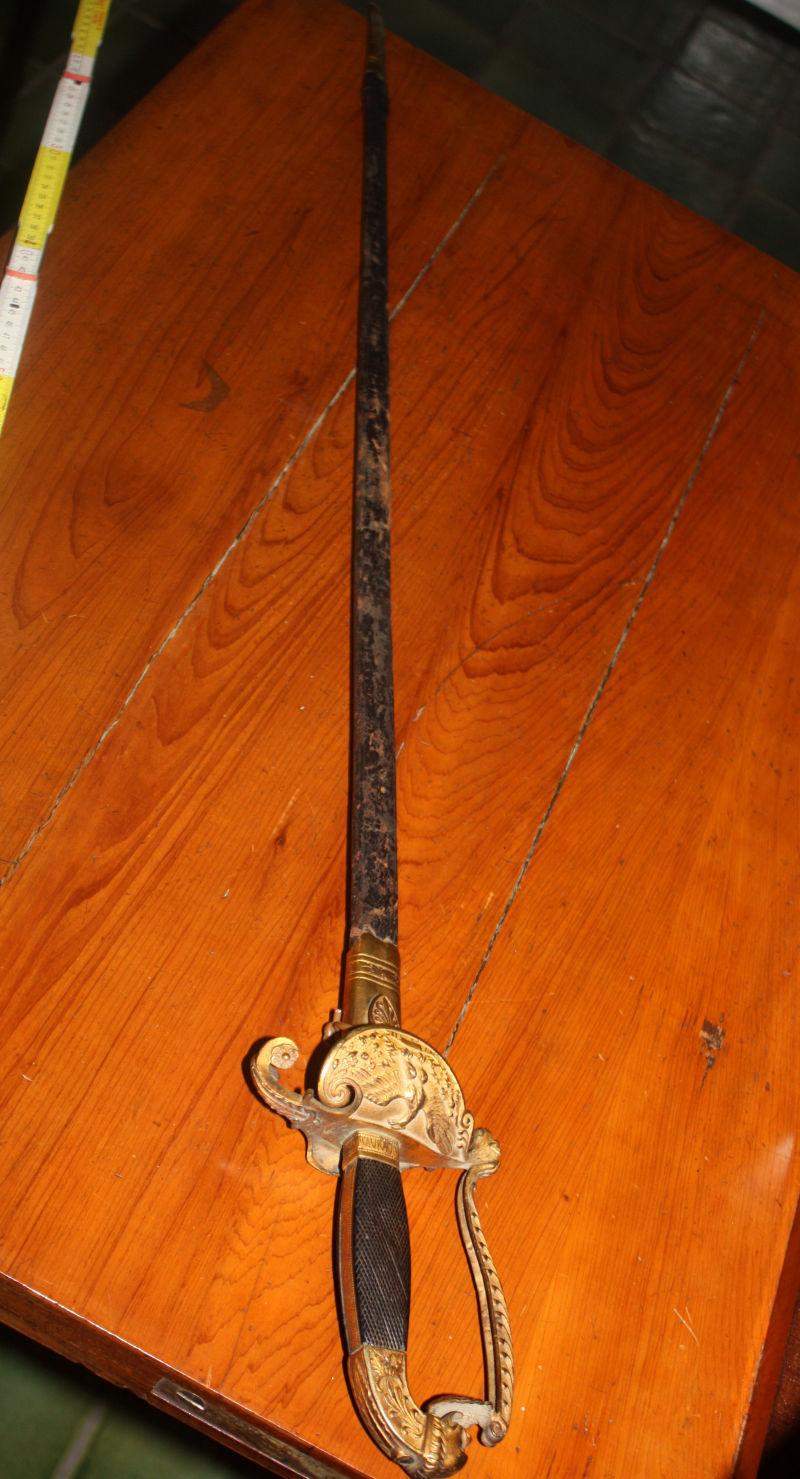A French early 19th century rapier sword for civil servants 