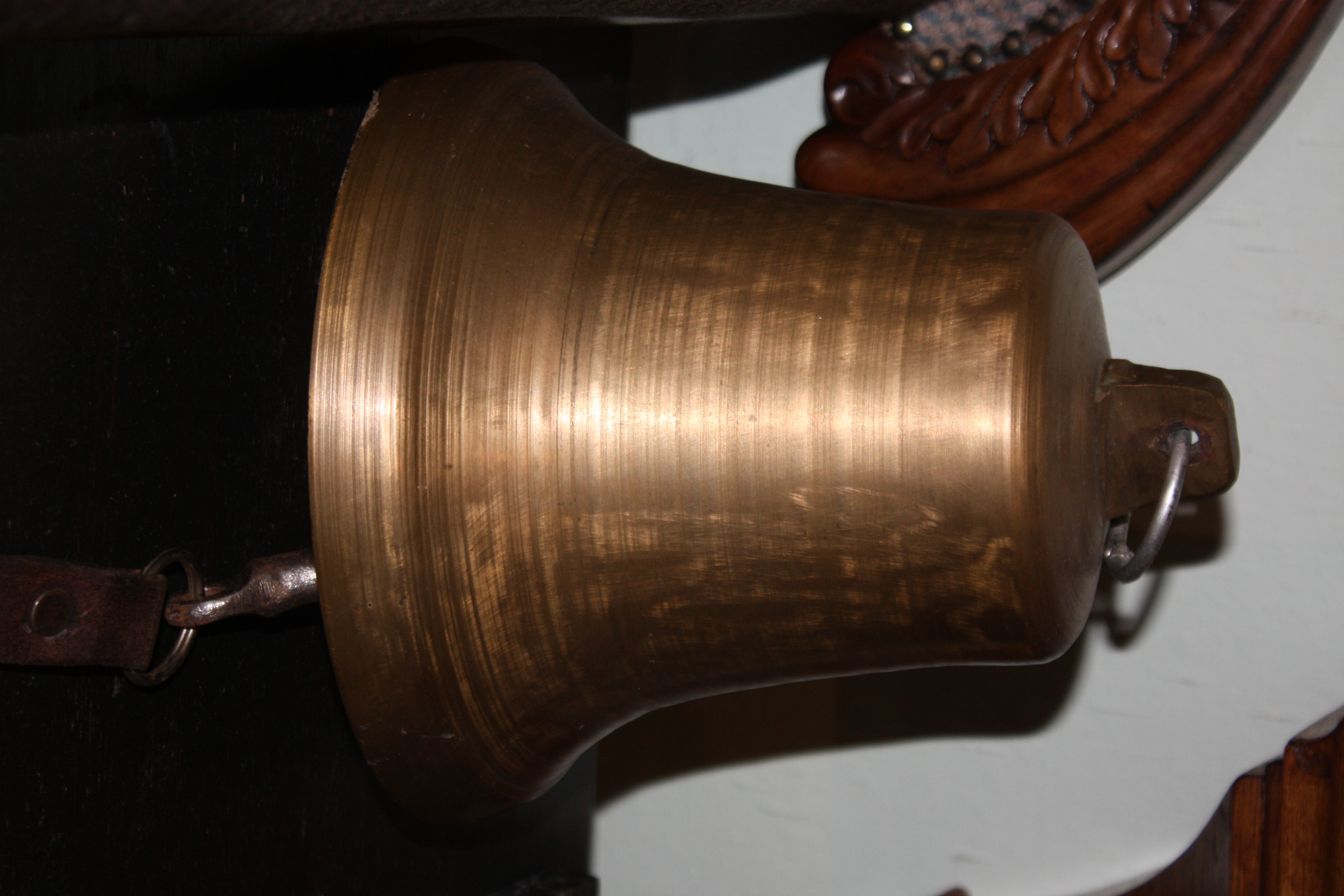 A bronze ship's bell