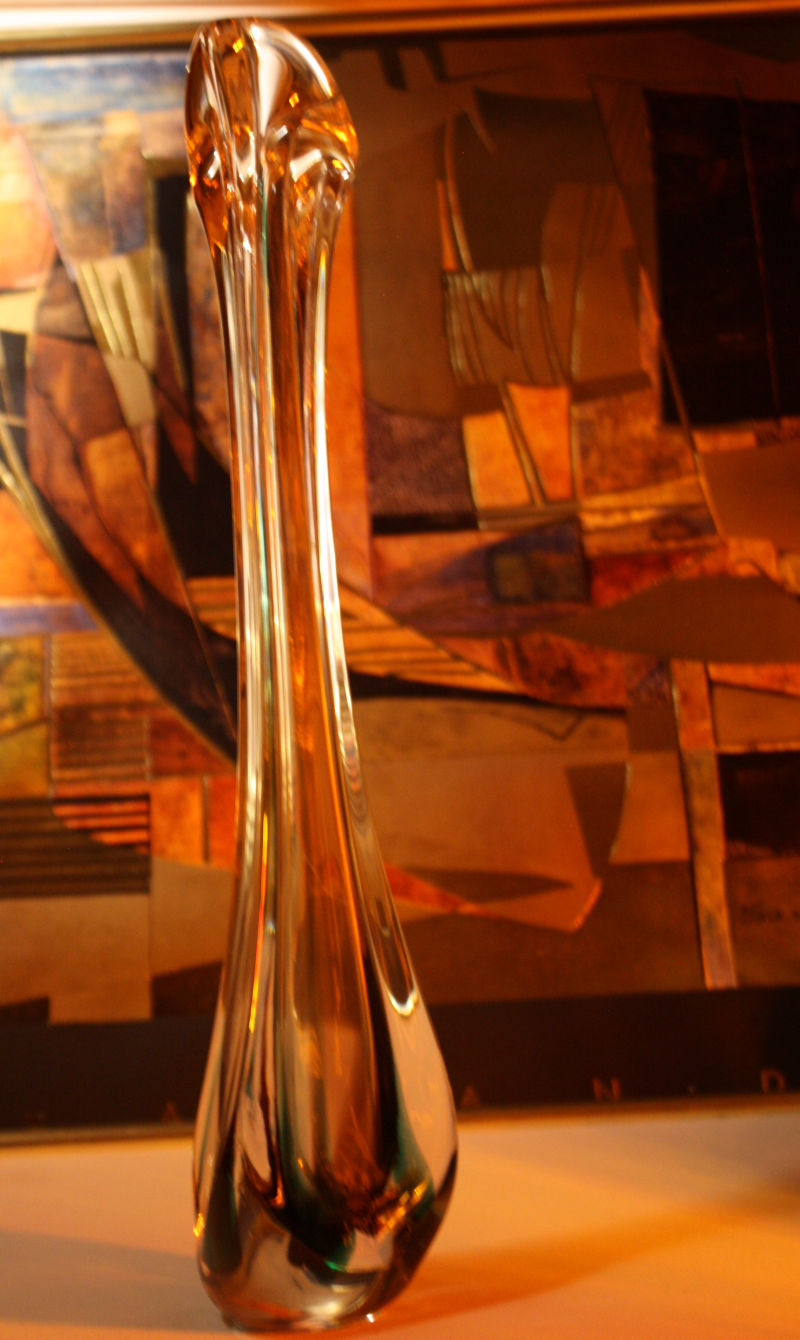 A Design Glass Vase, Max Verboeket, Maastricht