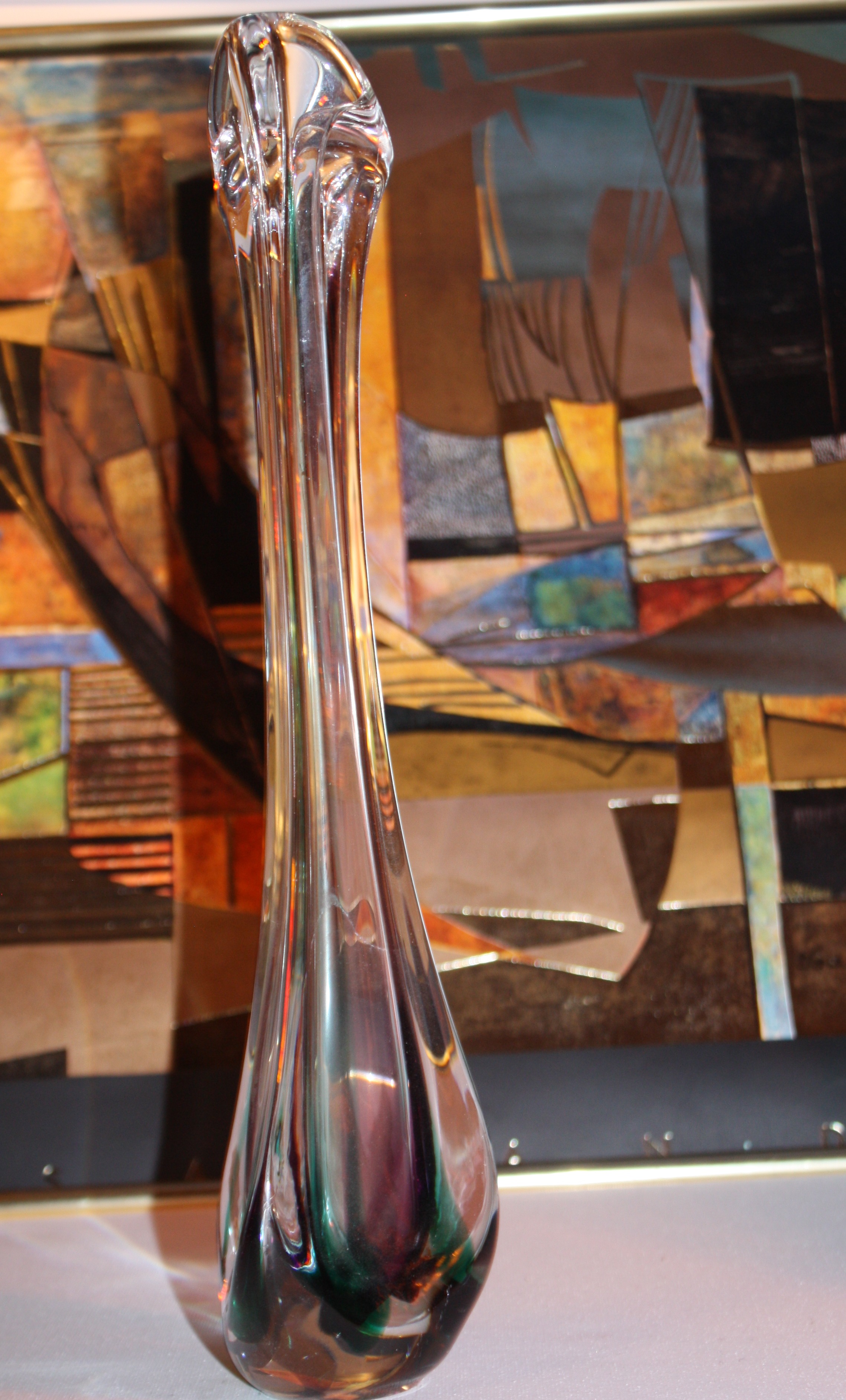 A Design Glass Vase, Max Verboeket, Maastricht