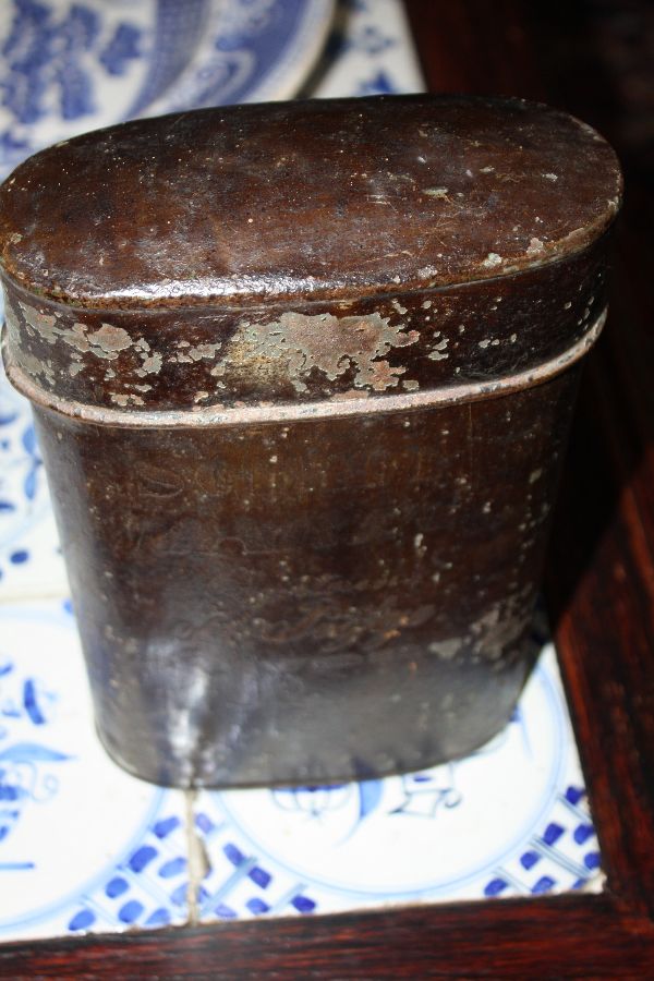 A 19th century captain's documents preserving metal case