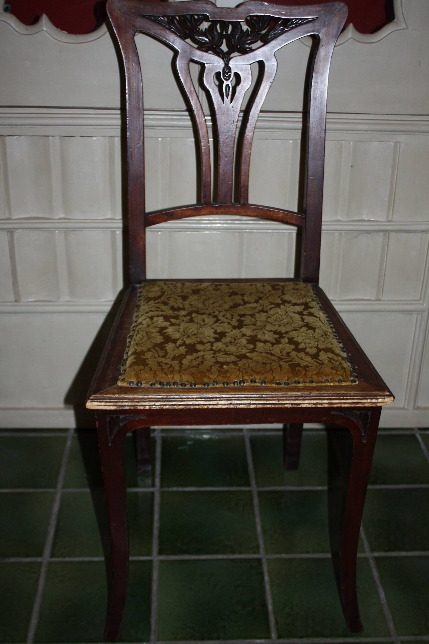 A rare german 1910 Art Nouveau chair, 