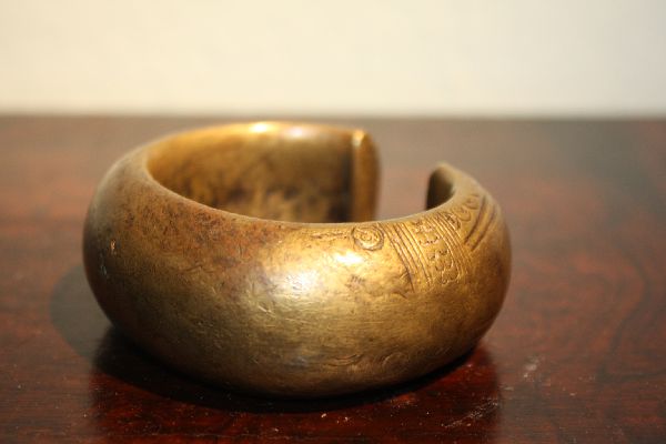 Antique African brass primitive money Manille