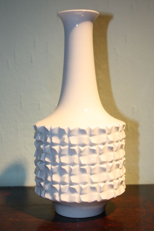 1960's design porcelain vase by Meissen